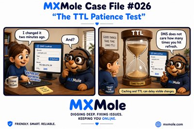 MXMole Case Files Case File #026: The TTL Patience Test