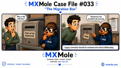 MXMole Case Files Case File #033: The Migration Box