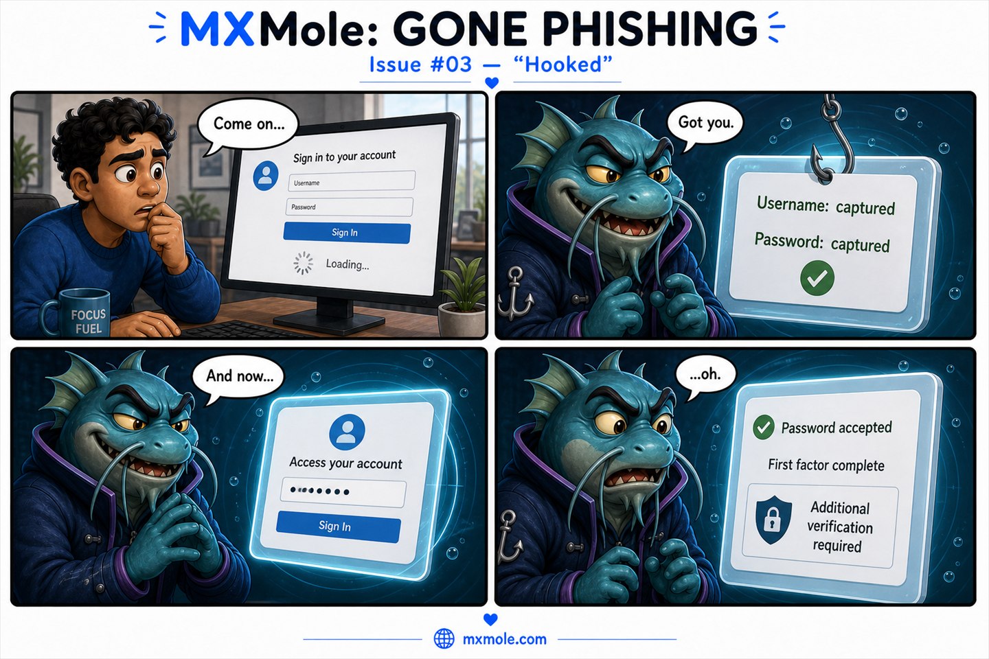 MXMole Gone Phishing Issue #003: Hooked