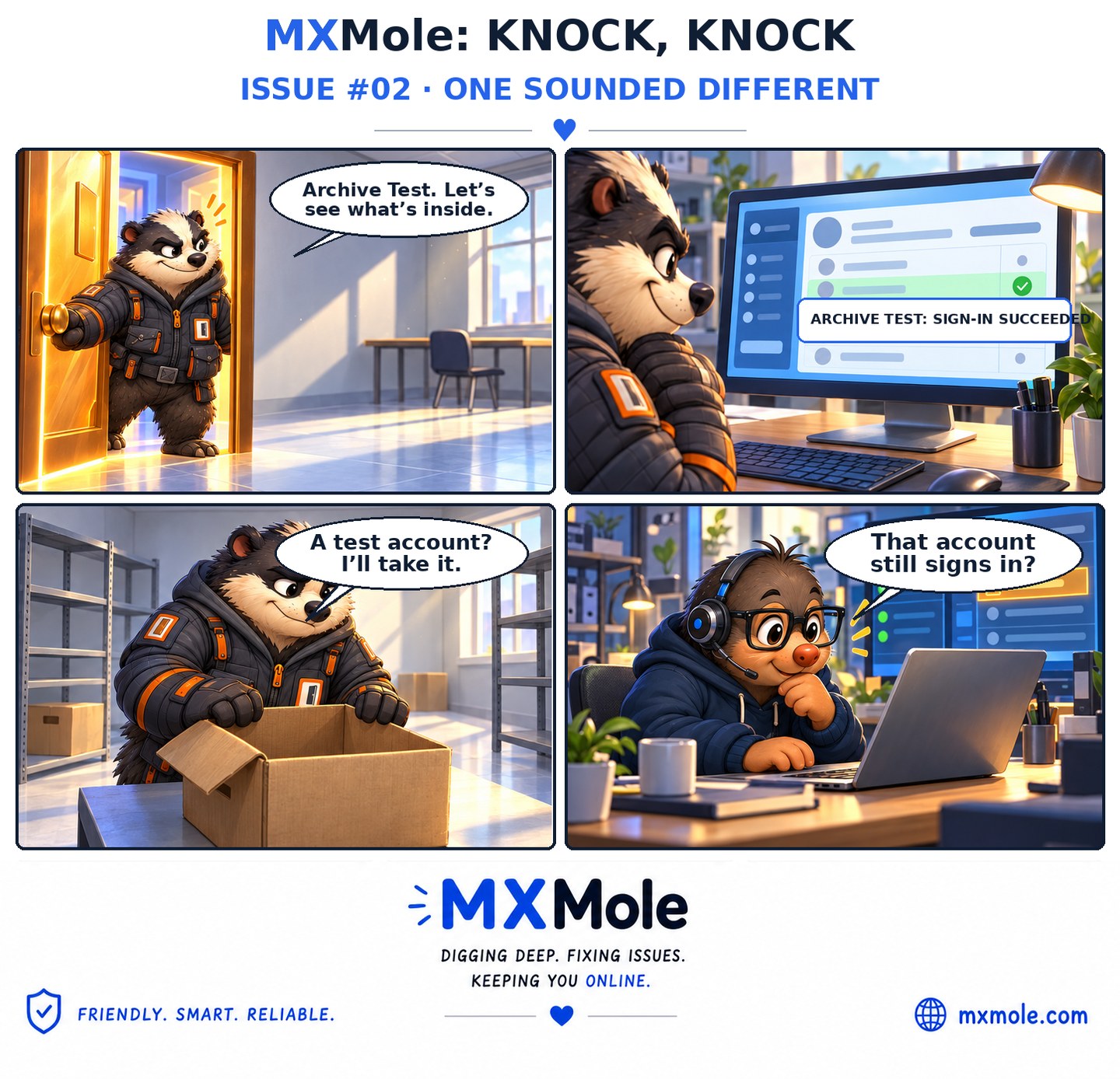 MXMole Knock, Knock Issue #002: One Sounded Different