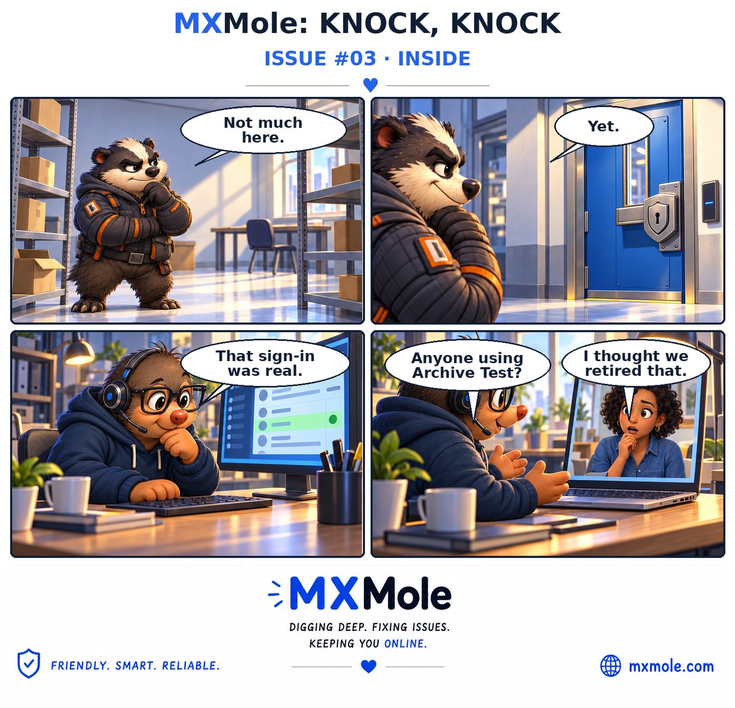 MXMole Knock, Knock Issue #003: Inside