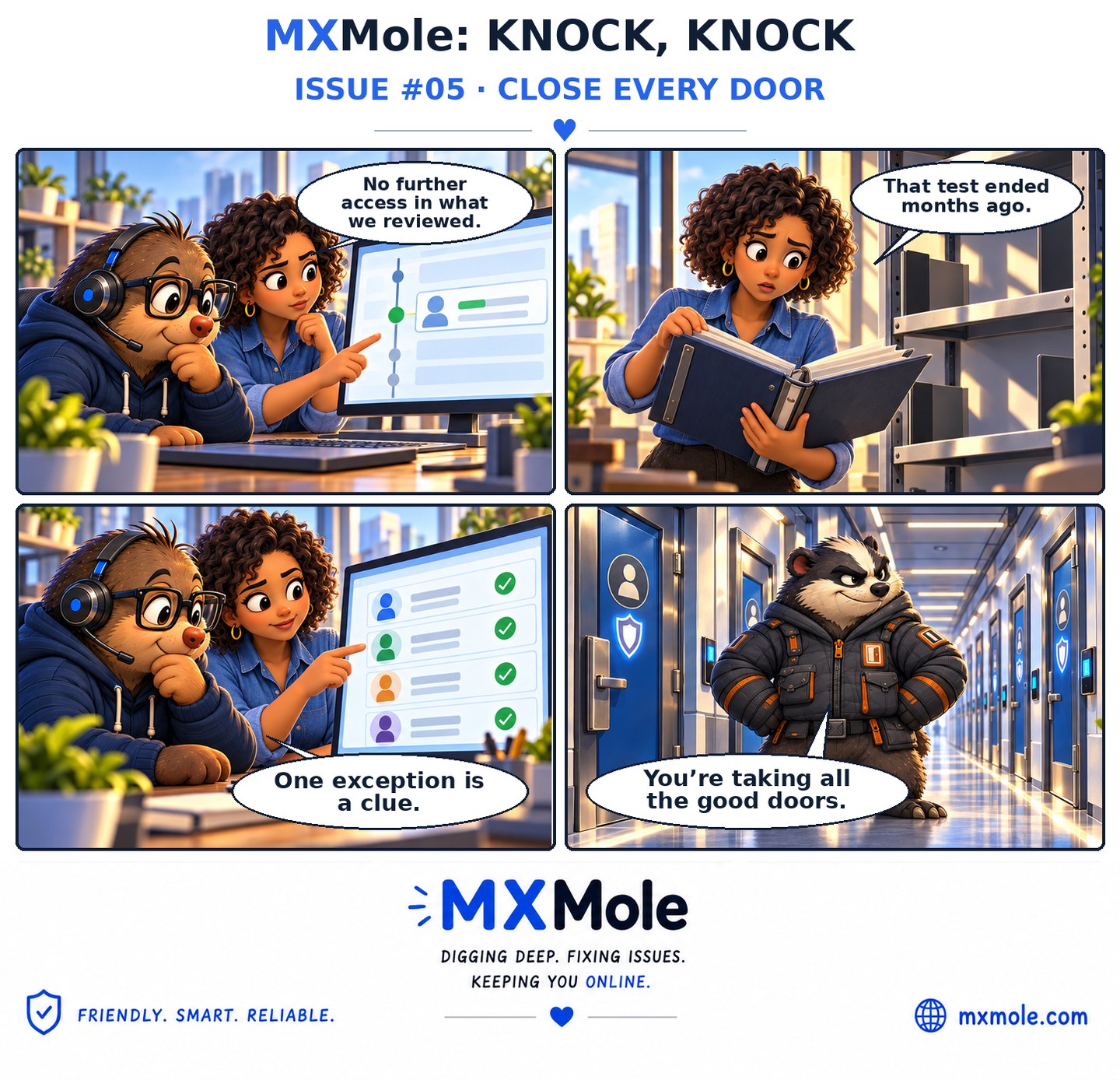 MXMole Knock, Knock Issue #005: Close Every Door