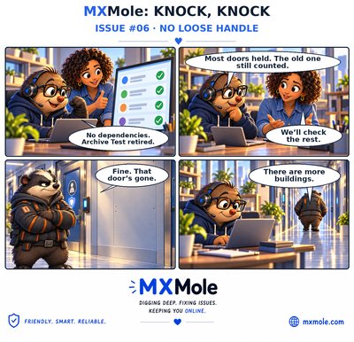 MXMole Knock, Knock Issue #006: No Loose Handle