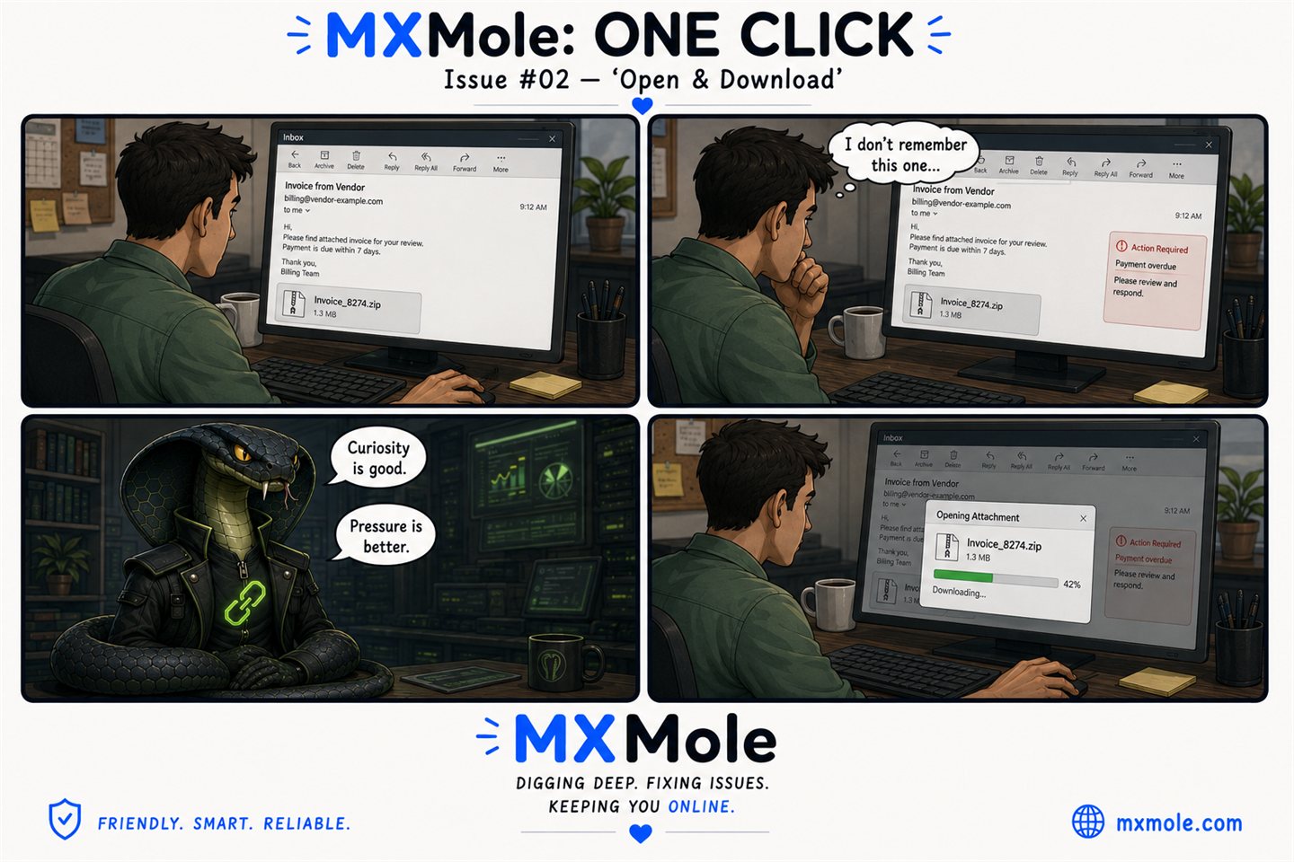 MXMole One Click: Cipher Cobra Issue #002: Open & Download