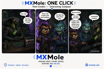 MXMole One Click: Cipher Cobra Post-Credits: Interesting Company