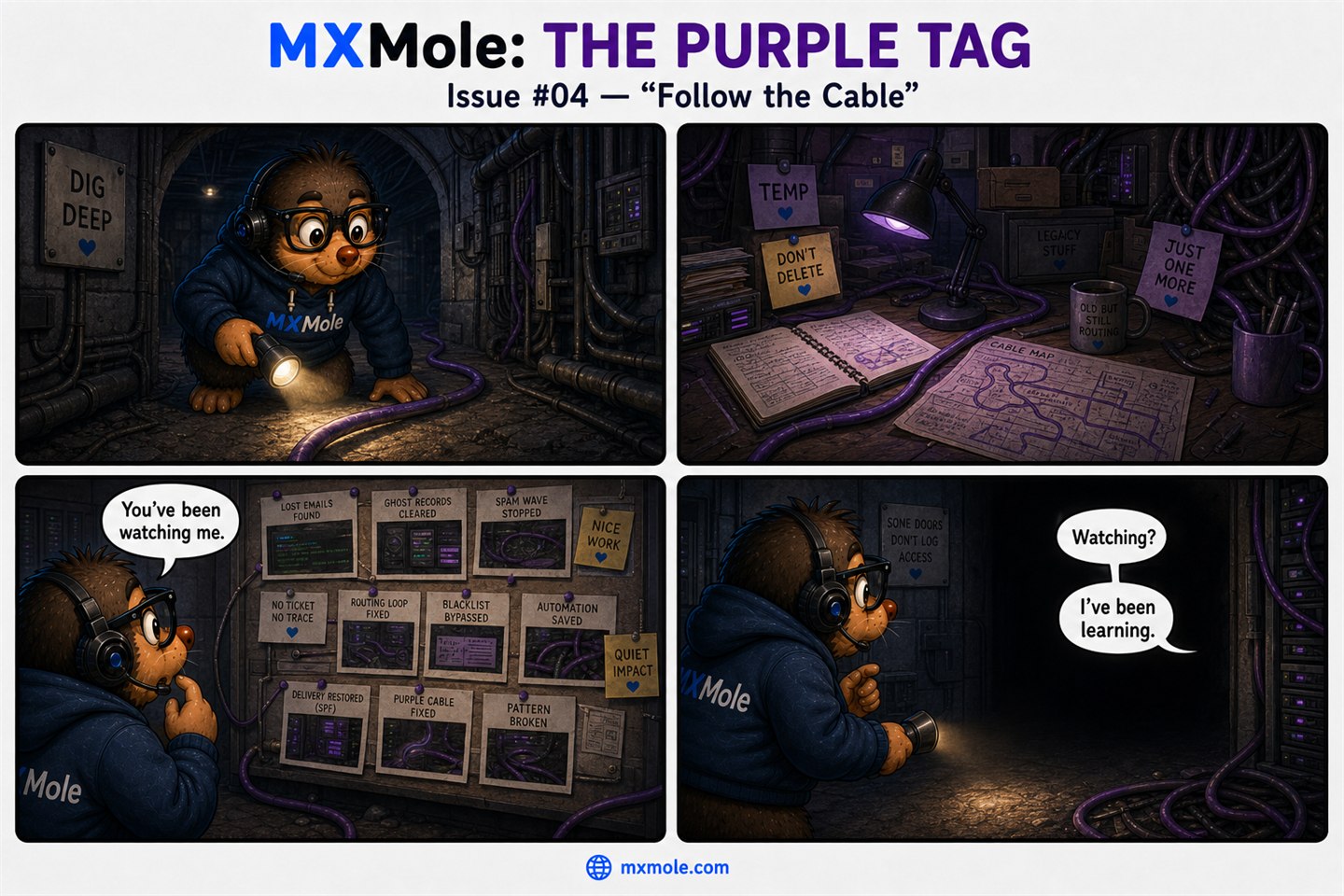 MXMole The Purple Tag Issue #004: Follow the Cable