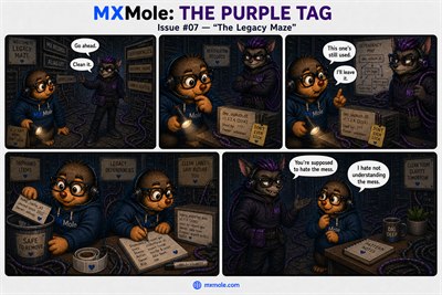 MXMole The Purple Tag Issue #007: The Legacy Maze